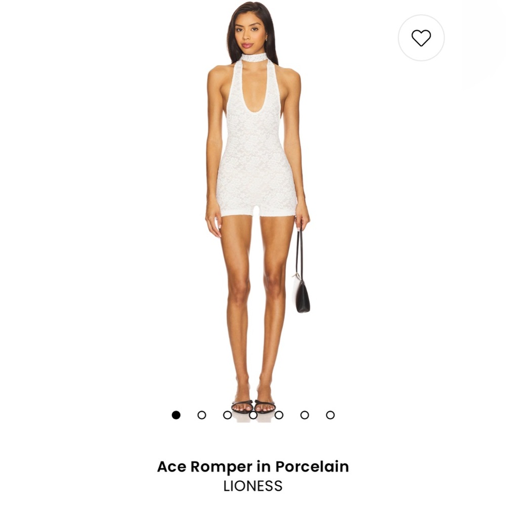 Lioness Ace Romper in Porcelain